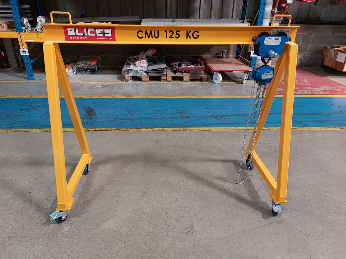 Portique d'atelier déplaçable