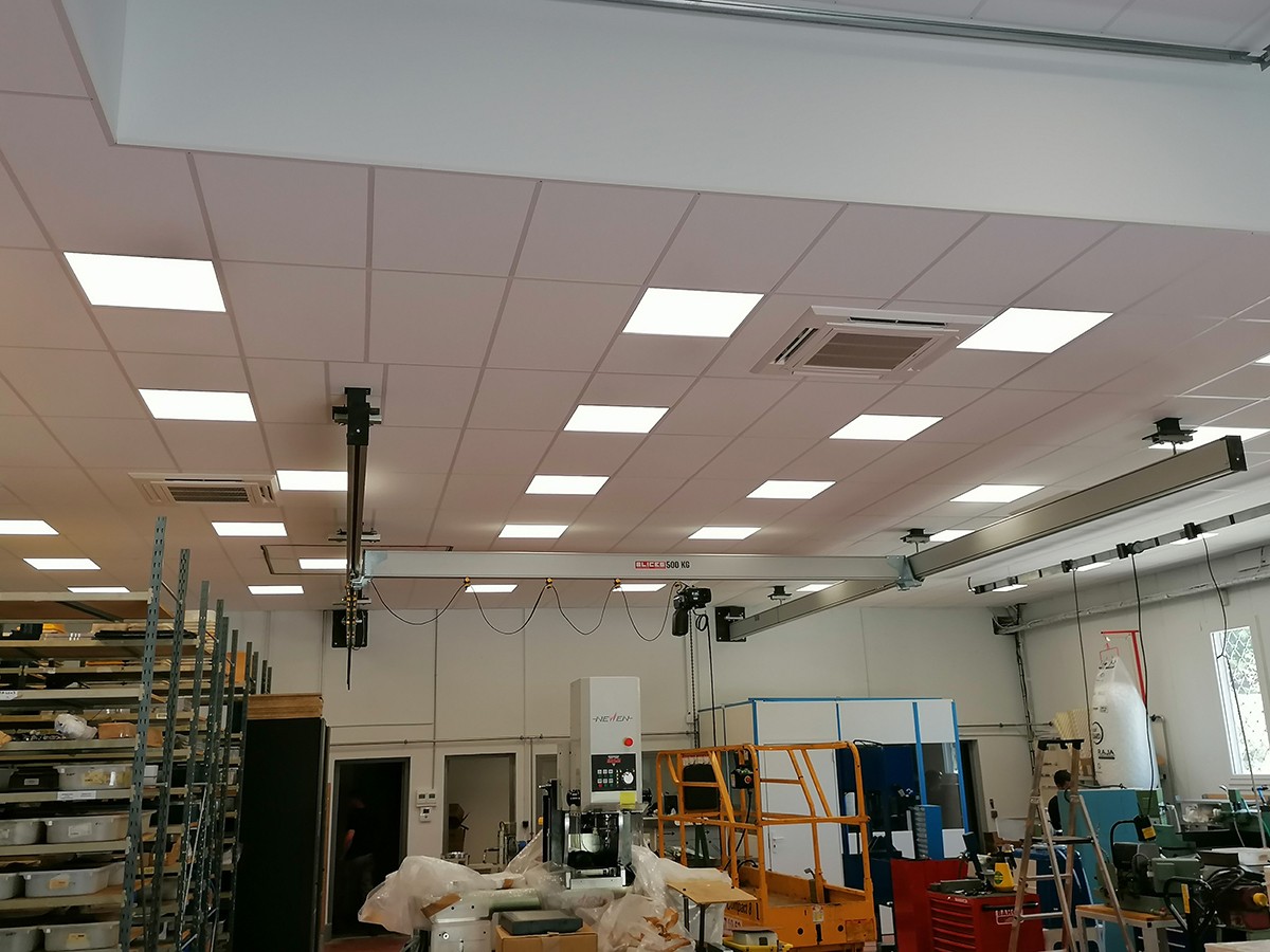 Poutre roulante encastrée aluminium palan électrique à chaîne