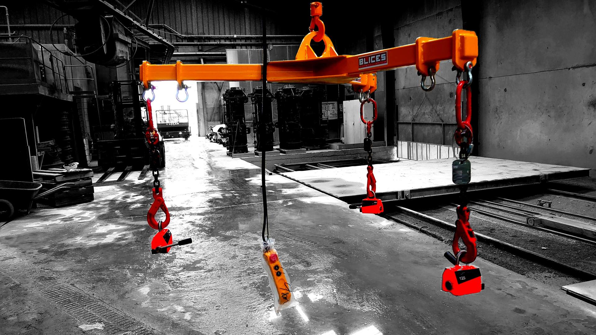 Modif2 palonnier 3 bras sur mesure aimant de levage modif